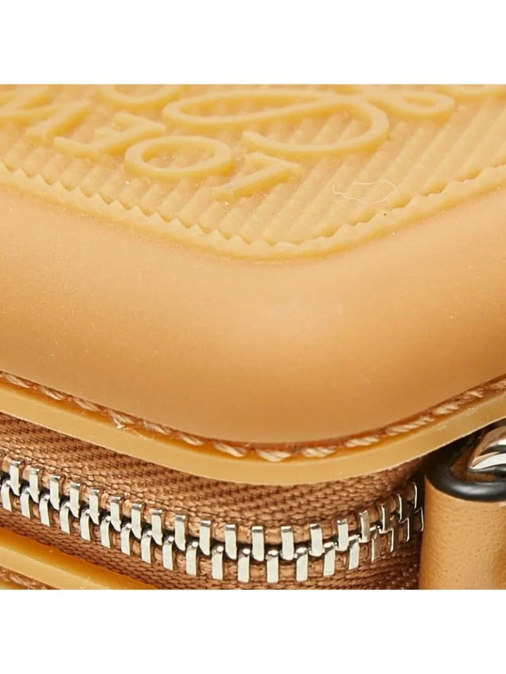 Loewe Anagram Coin Purse Brown Lava Leather